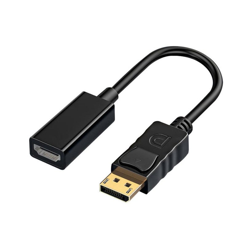 DP to HDMI adapter, high-definition converter, desktop/laptop/graphics card/external TV/projector DP cable